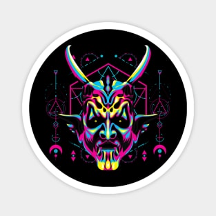 devil popart mask Magnet